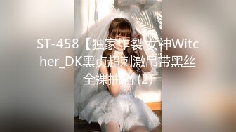 ST-458【独家炸裂 女神Witcher_DK黑贞超刺激吊带黑丝全裸抽插 (2)