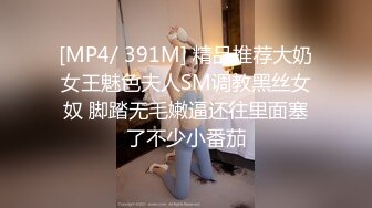 [MP4/ 391M] 精品推荐大奶女王魅色夫人SM调教黑丝女奴 脚踏无毛嫩逼还往里面塞了不少小番茄