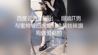 百度云泄密流出❤️眼镜IT男与蜜桃臀白虎媳妇换装丝袜旗袍做爱自拍