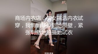 商场内衣店，美女挑选内衣试穿，我悄悄移步到她隔壁，紧张刺激地拍摄她试衣