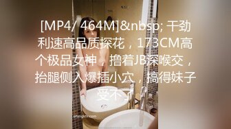 [MP4/ 464M]&nbsp; 干劲利速高品质探花，173CM高个极品女神，撸着JB深喉交，抬腿侧入爆插小穴，搞得妹子受不了